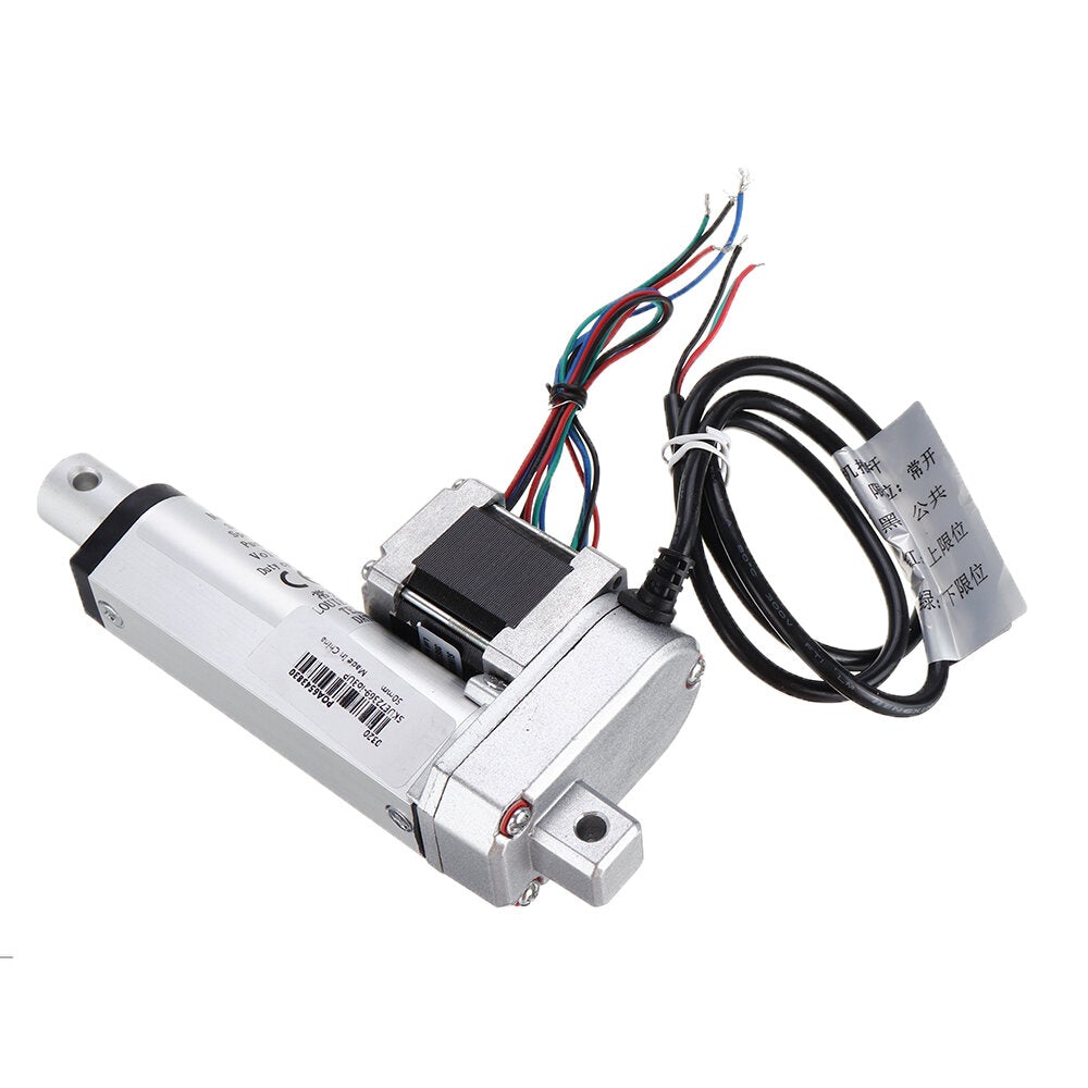 DC 9-36V Stepper Motor Linear Actuator 12mm/s Adjustable Actuator Linear Actuator Tubular Motor