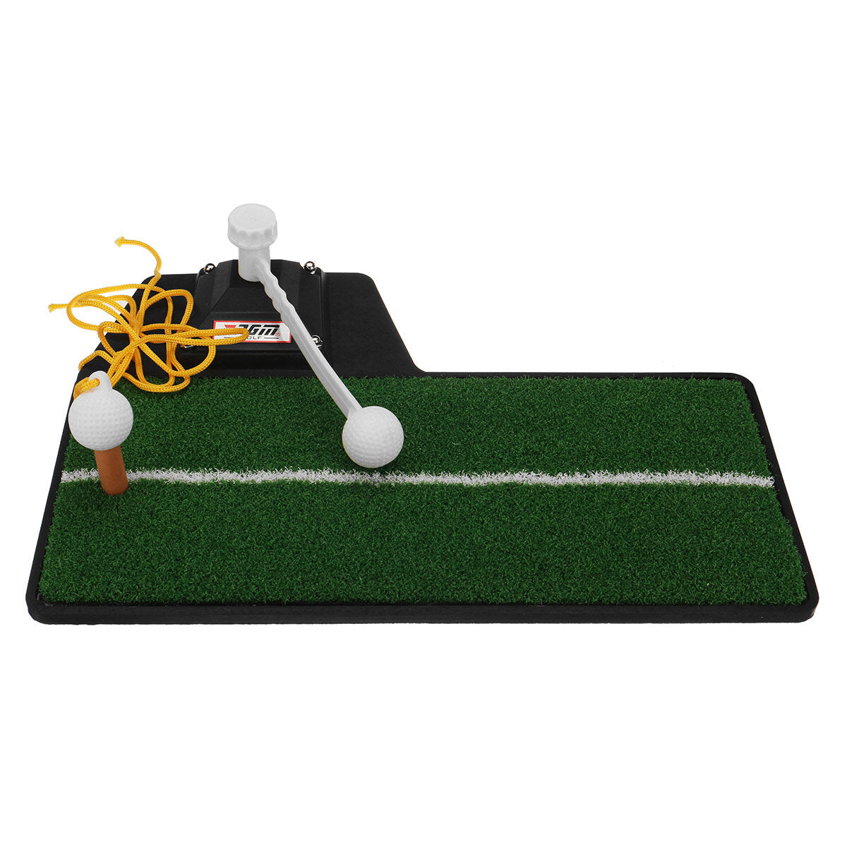 3-in-1 Golf Practice Swing Putting Mat Multi-functional Golf Practice Grass Mat Golf Putter for Beginners Training