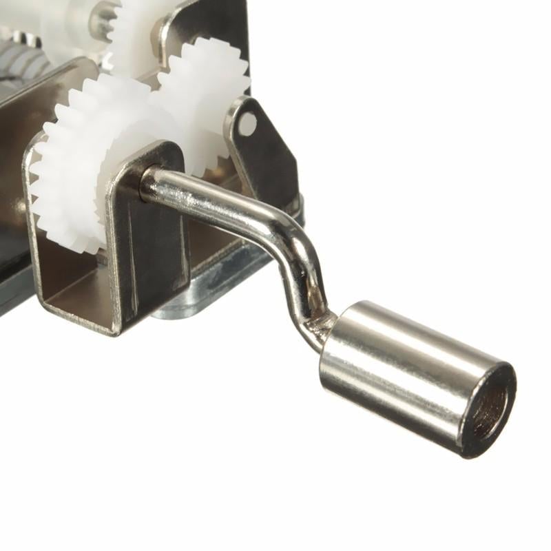DIY Hand-cranked Music Box with 20Pcs 15 Tone Blank Paper Tape&Hole Puncher