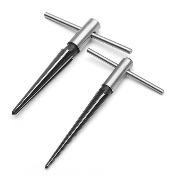 2pcs 1/8-1/2 Inch And 5/32-7/8 Bridge Hole Tapered Hand Held Reamer Set