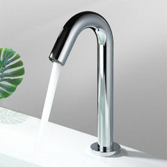 Automatic Infrared Sink Faucet Touchless Free Sensor Handfree Water Saving Inductive Electric Basin