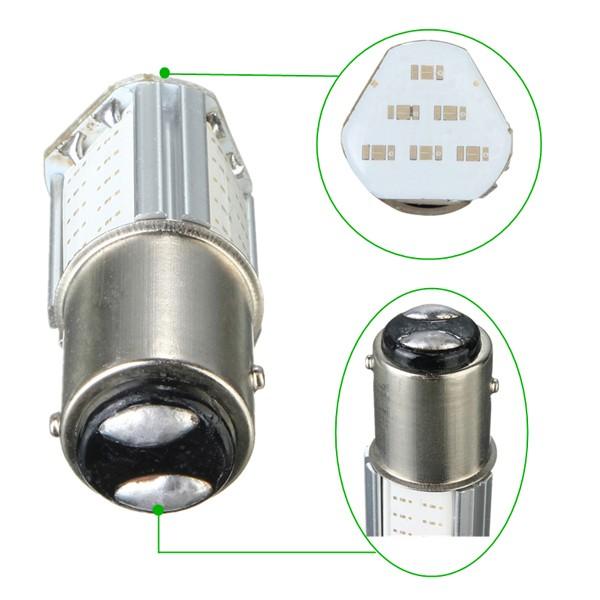 12V Red Four COB LED Brake Turn Signal Rear Light Car Bulb Lamp