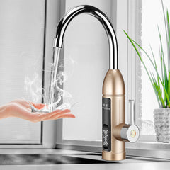 360 Electric Heater LED Faucet Tap Instant Hot Water Bathroom Kitchen Fast Heat