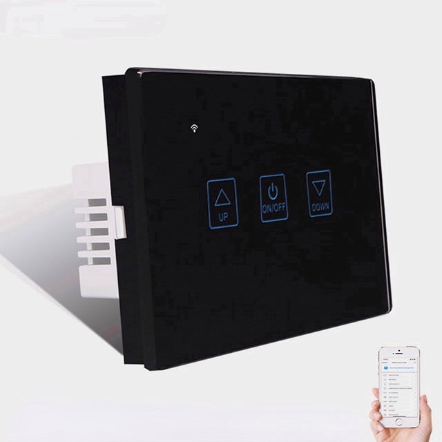 Wireless Smart LED Dimmer Switch US Standard Wifi Smart Touch Deluxe Crystal Panel Switch Tuya App Remote Control