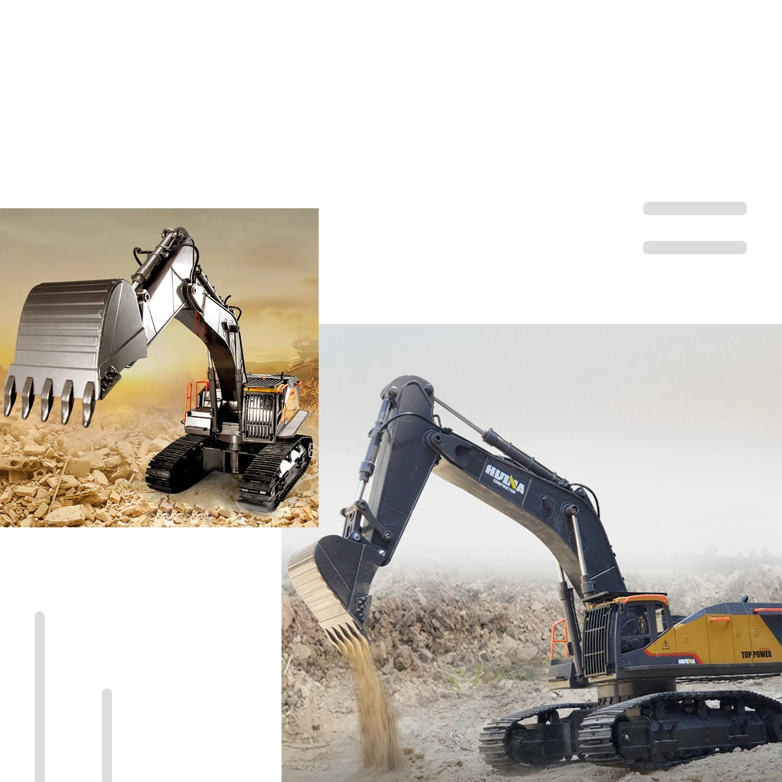 1:14 RC Excavator 2.4Ghz Electric Remote Control Toy