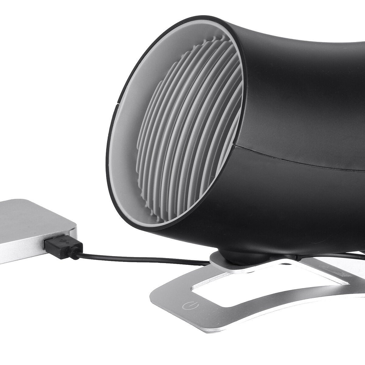 30DB Touch Screen Switch USB Desk Fan Cooling Rotatable MINI Ultra Quiet Two Wind Speeds Fan