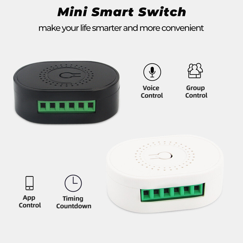 Smart Breaker Mobile APP Voice Control 10A 16A Hidden Dual-control Switch