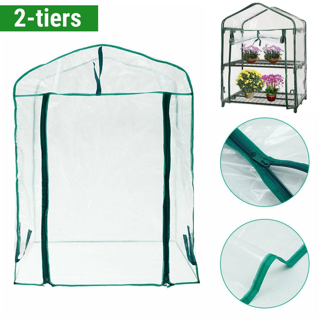 2/3/4/5-Tier Garden Greenhouse Shed Storage PVC Cover Heavy-duty Sunproof Greenhouse Cover