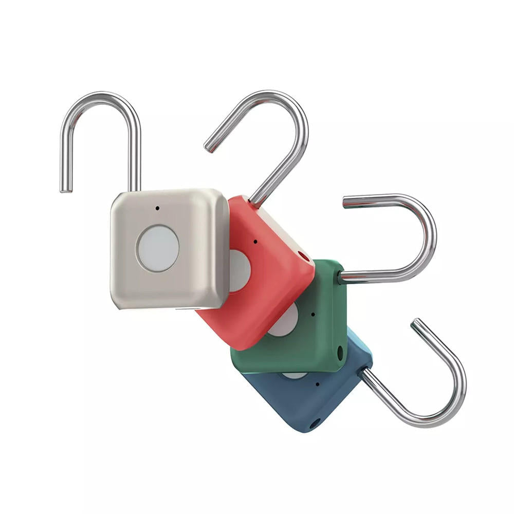 USB Rechargeable Smart Fingerprint Padlock Door Lock Waterproof Keyless Anti Theft Travel Luggage Drawer Safety Lock from