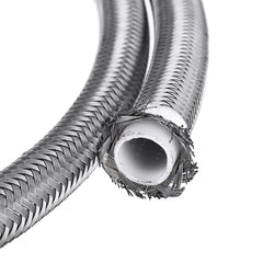 10FT 304.8cm Fuel Hose Oil Gas Line PTFE Stainless Steel Braided