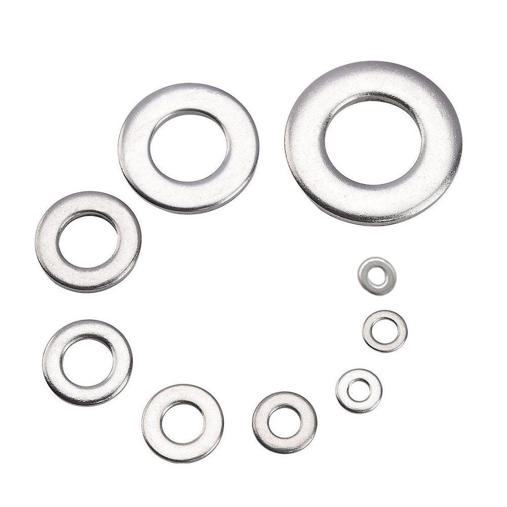 580Pcs Flat Washer Round Assortment Set 304 Stainless Steel M2 to M12