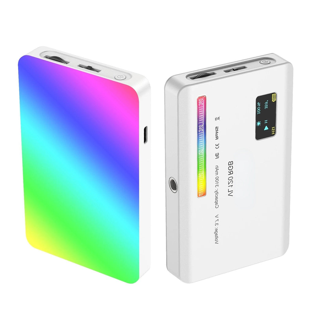 Video Light 2500K-9000K with Silicon Diffuser Camera Lamp CRI 95+ Smartphone Selfie Lighting Photography Live Broadcast