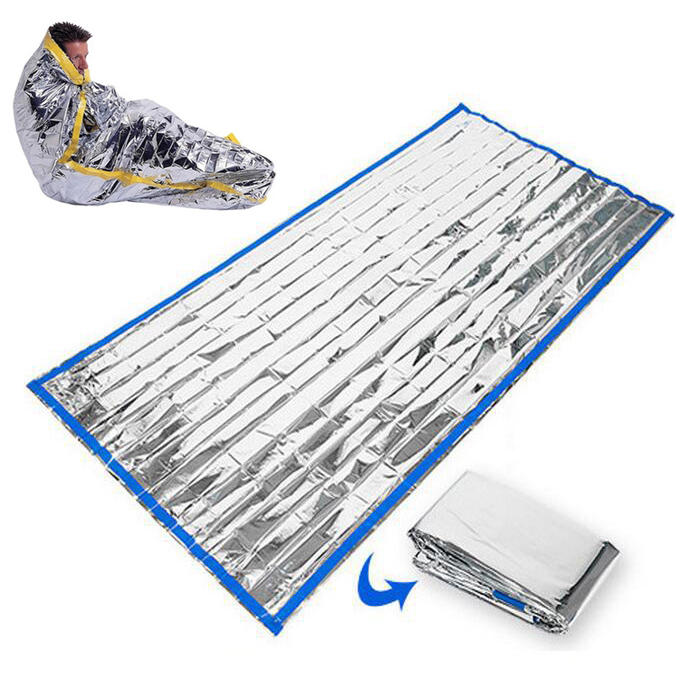200x100CM PET Emergency Sleeping Bag Outdoor First Aid Survival Lifesaving Mat Pad