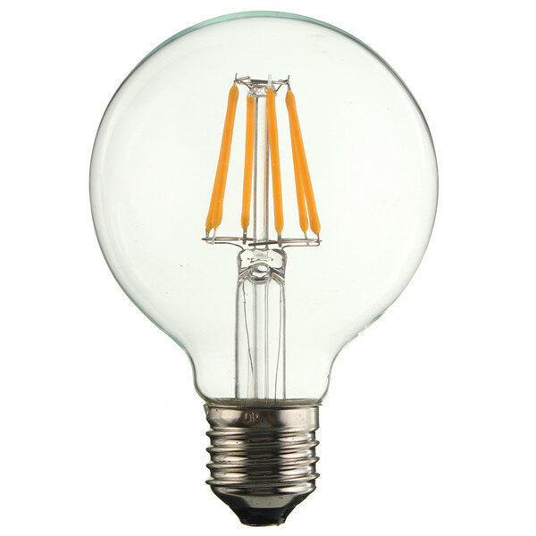E27 6W Warm White COB LED Filament Retro Edison Bulbs 220V