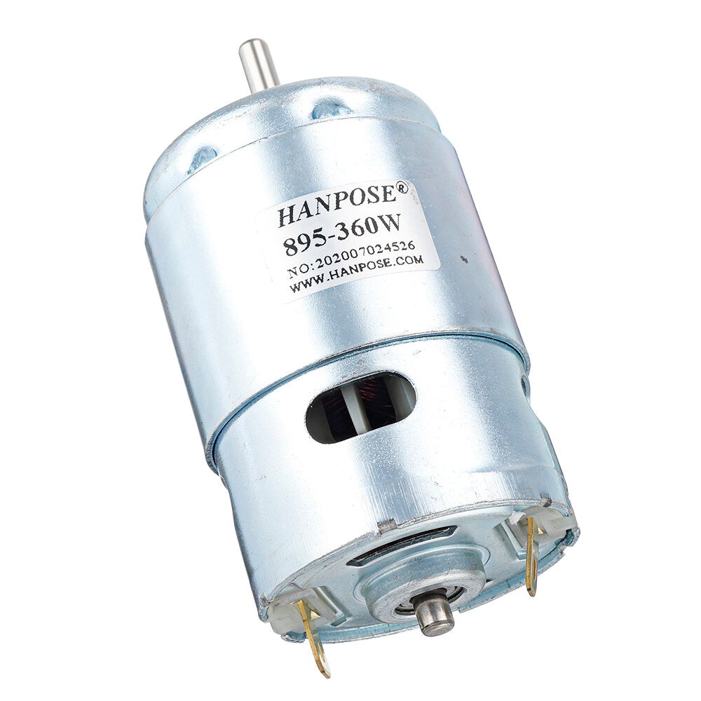 Motor DC 12V 24V 200/360W DC Motor Large Torque High Power DC Motor Double Ball Bearing Spindle Motor