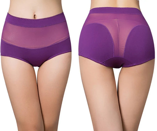 Translucent Mesh High Waist Breathable Panties