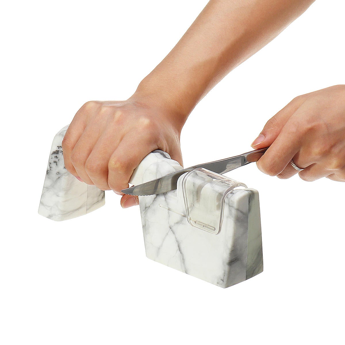 Ceramic Knife Sharpener Three Stage Sharpening Stone for Knife Scissors Kitchen Tool