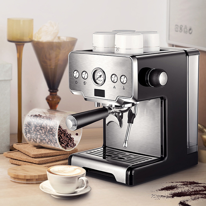 Coffee Maker Machine Stainless Steel Coffee Machine 15 Bars Semi-automatic Commercial Italian Coffee Maker
