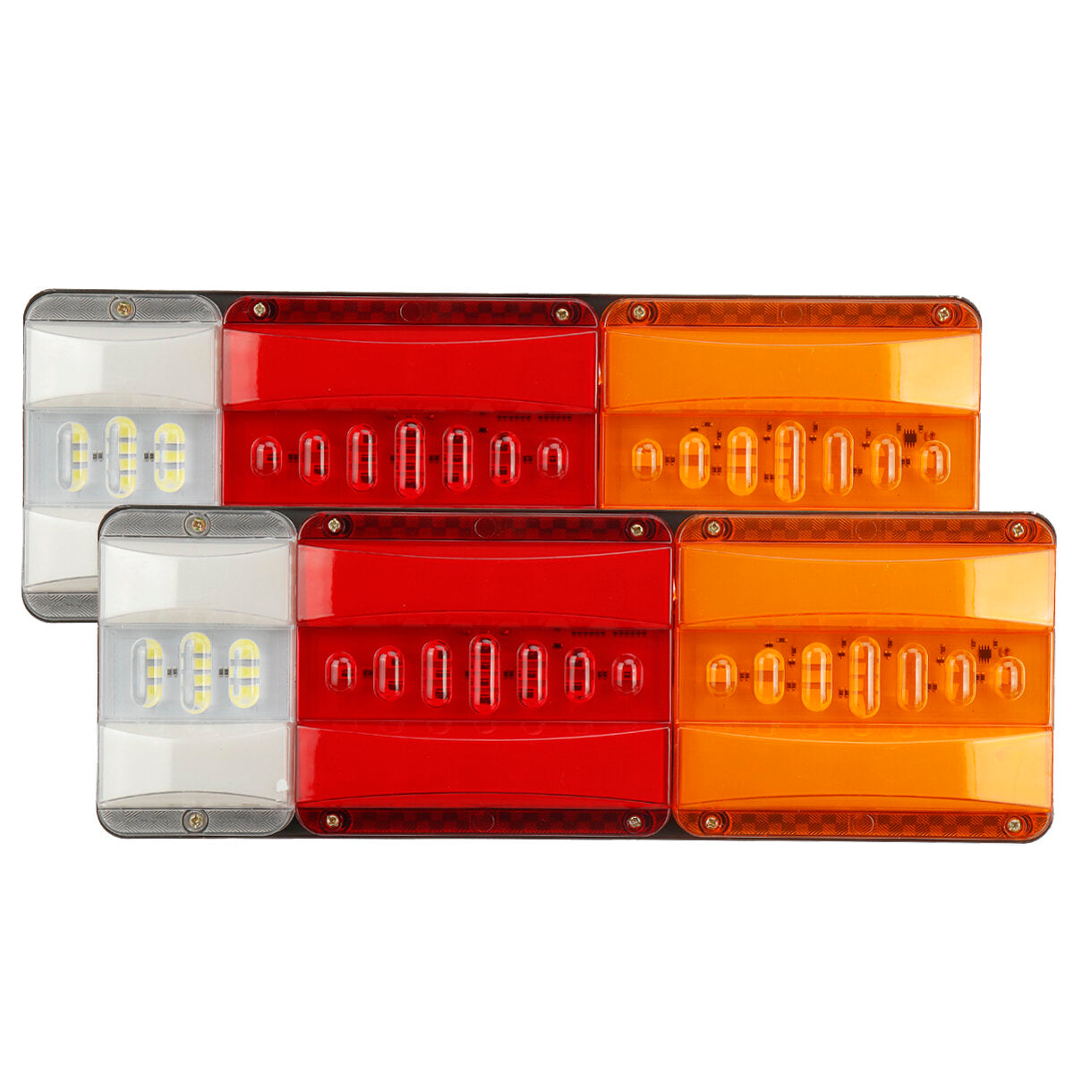 2x 24V Truck Trailer Rear Flowing Taillight Waterproof Brake Turn Signal Lamp Tail Light