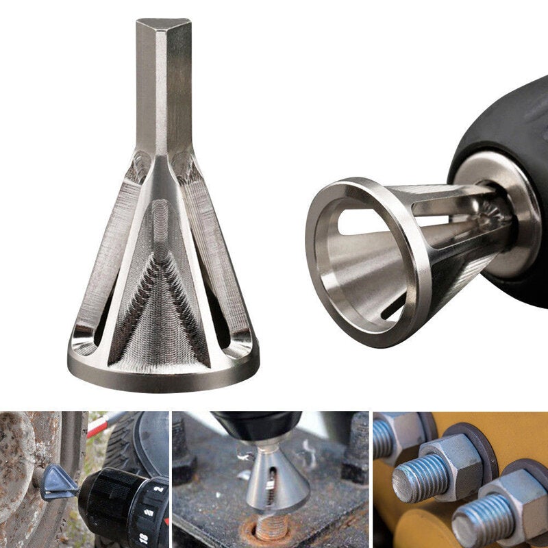 2Pcs Silver Repairs Tools Deburring External Chamfer Tool Bit Remove Burr