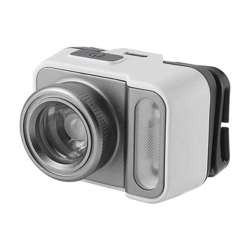 650LM XPG White Light+3030 Red Light Ultralight HeadLamp Outdoor Cycling Camping AAA Battery