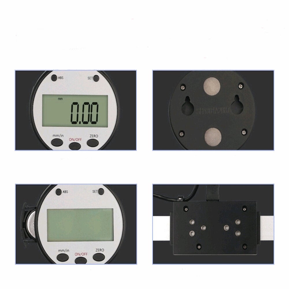 100mm to 600mm Linear Scale Digital Display Ruler Horizontal Vertical Dual-purpose Machine Tools