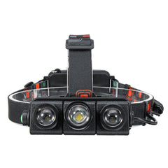 1200LM 1xT6+2xQ5 LED Bike Headlamp 4 Modes 180 Adjustable Bicycle Cycling Waterproof Fishing Light Night Warning Lantern
