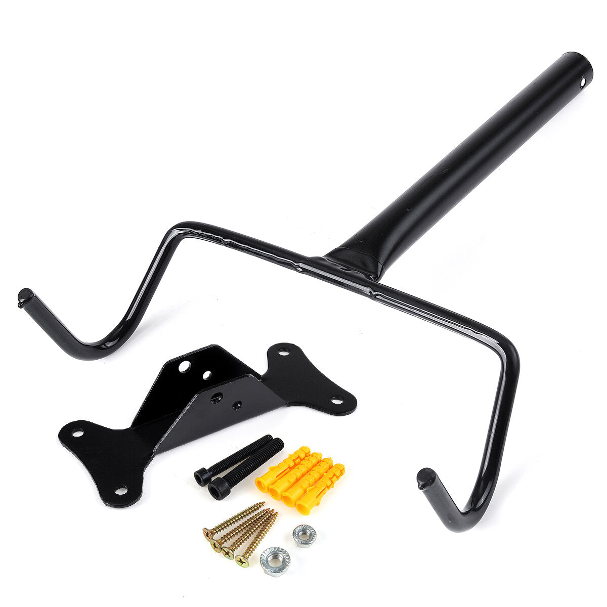 30KG Load Capacity Bicycle Bike Wall Display Mount Hook Hanger Garage Storage Holder MTB Rack Black