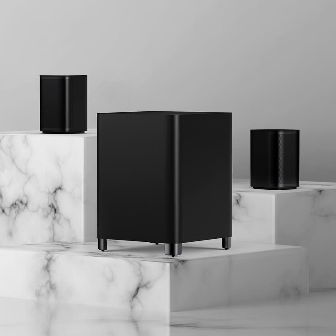 120W Satellite Speaker Surging Bass 2.1 Channel Home Theater Speakers Wireless Connection Real Three-dimensional Surround