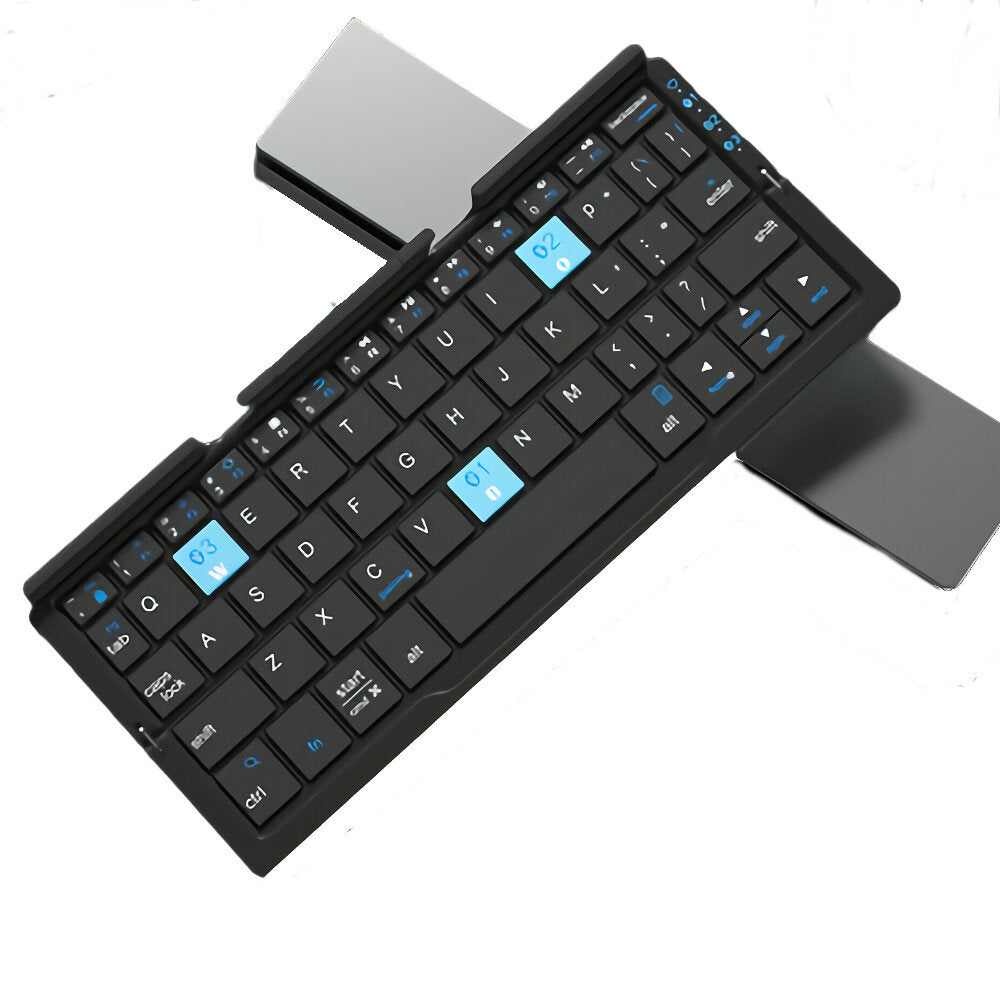 60 Keys Folding Bluetooth Keyboard for iPad Android Smartphone Tablet