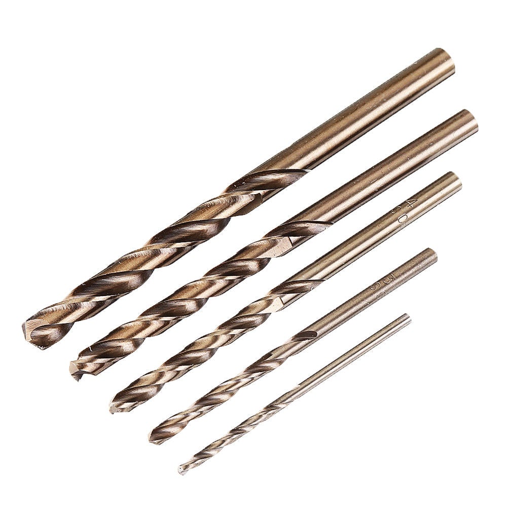 Upgrade 5Pcs 2-6mm HSS-CO Cobalt Twist Drill Bits For Bosch Dremel Rotary Tool