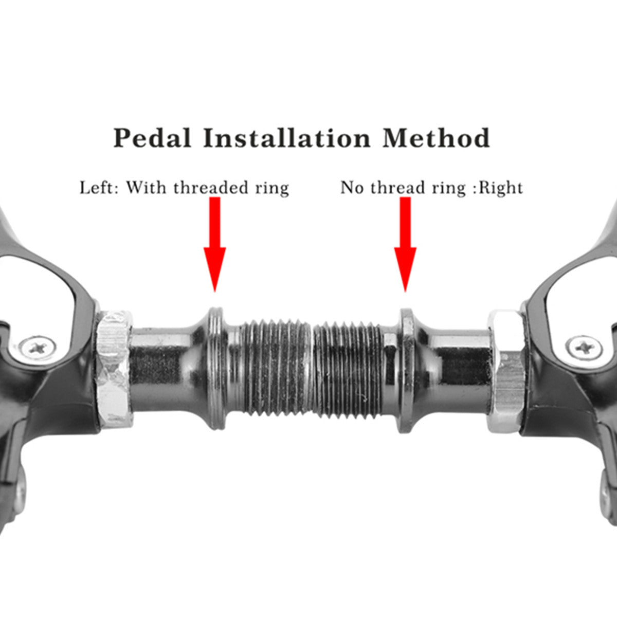 Road Bike Pedals Self-locking Seal Bearings Ultralight MTB Mountain Bicycle Flat Platform Outdoor Cycling