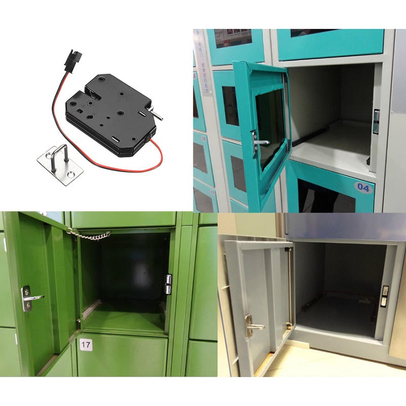 Electric Magnetic Intelligent Cabinet Door Lock Fail Secure with Manual Unlock Handle