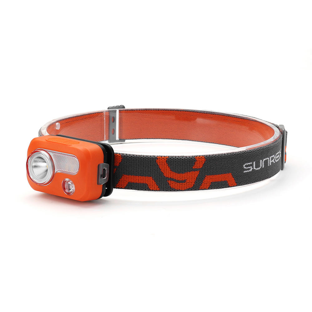 215LM Far Near Distance Red Light 6 Modes IPX5 Waterproof Headlamp 3xAAA Battery