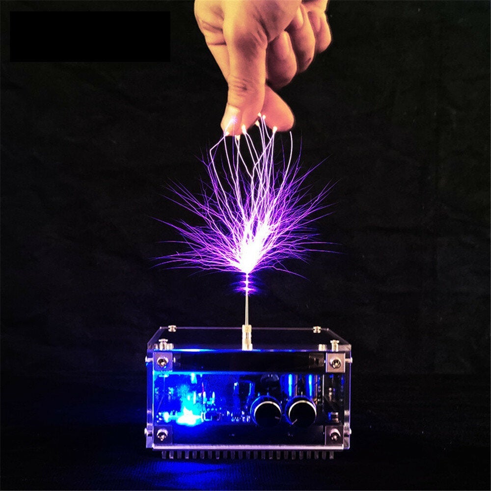 Long Arc And Bluetooth Music Dual Mode Music Tesla Coil Palm Flash Bluetooth Flash Length 10CM Science Toys