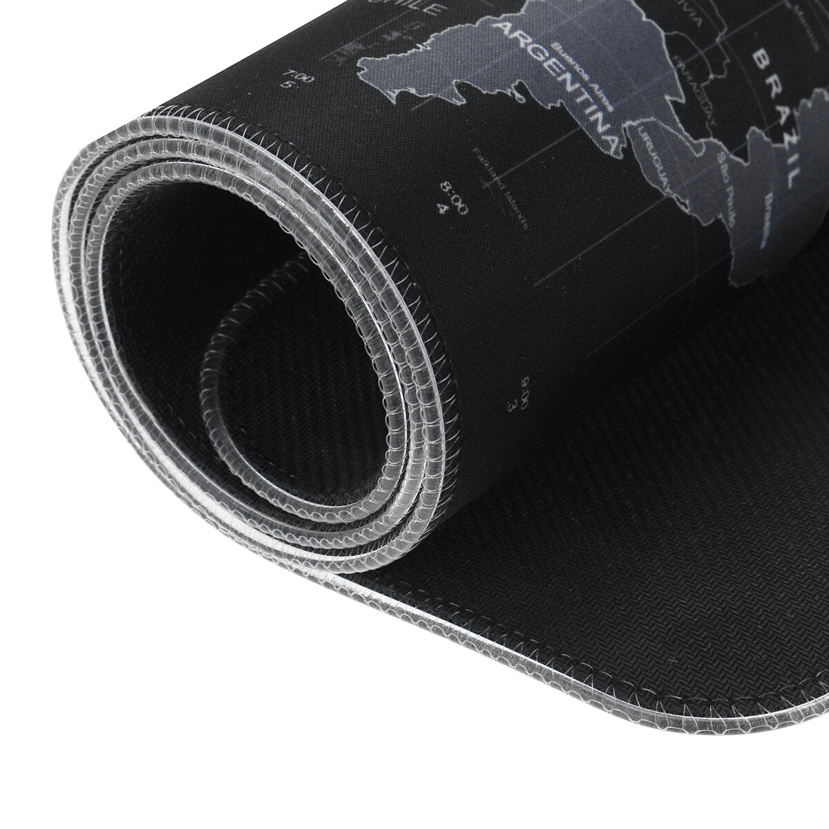 RGB Mouse Pad World Map Soft Rubber Anti-slip Gaming Keyboard Mouse Pad Desktop Protective Mat for Home Office