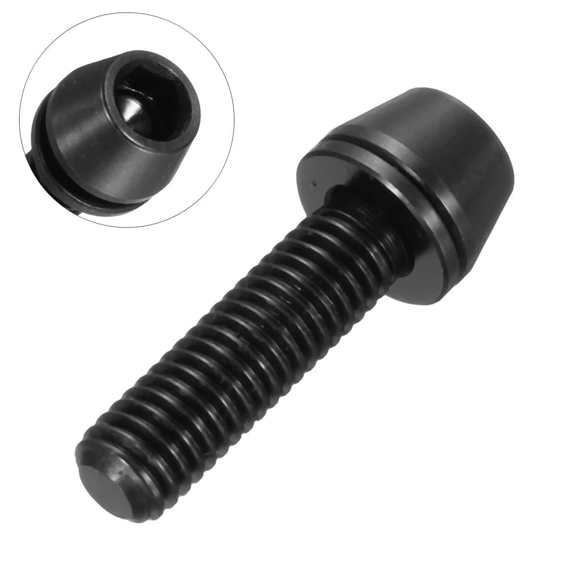 M5x16mm Titanium Ti Bolts Allex Hex Stem Tapered Head Screw with Washer