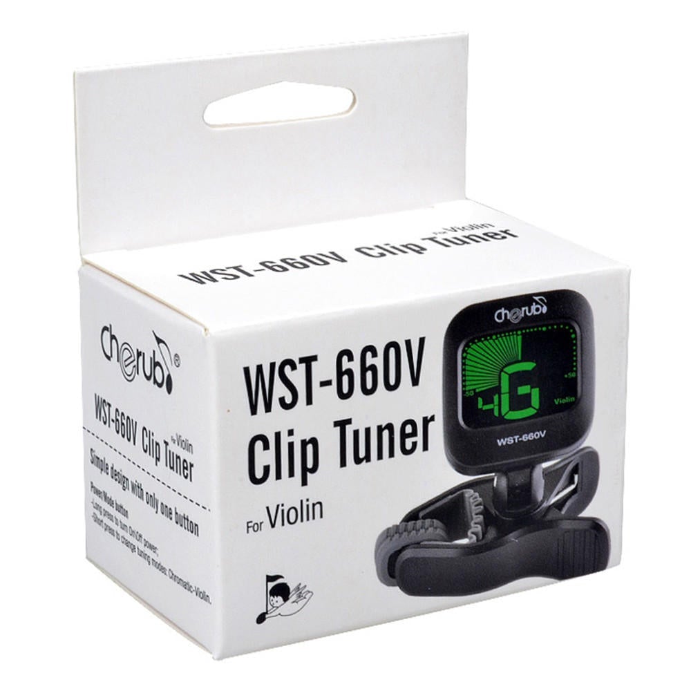 Adjustable Clip on Tuner with LCD Display for Violin