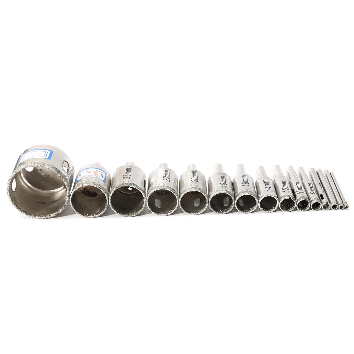 15pcs 3-42mm Diamond Hole Saw Cutter Set Tile Ceramic Glass Porcelain Marble Drill