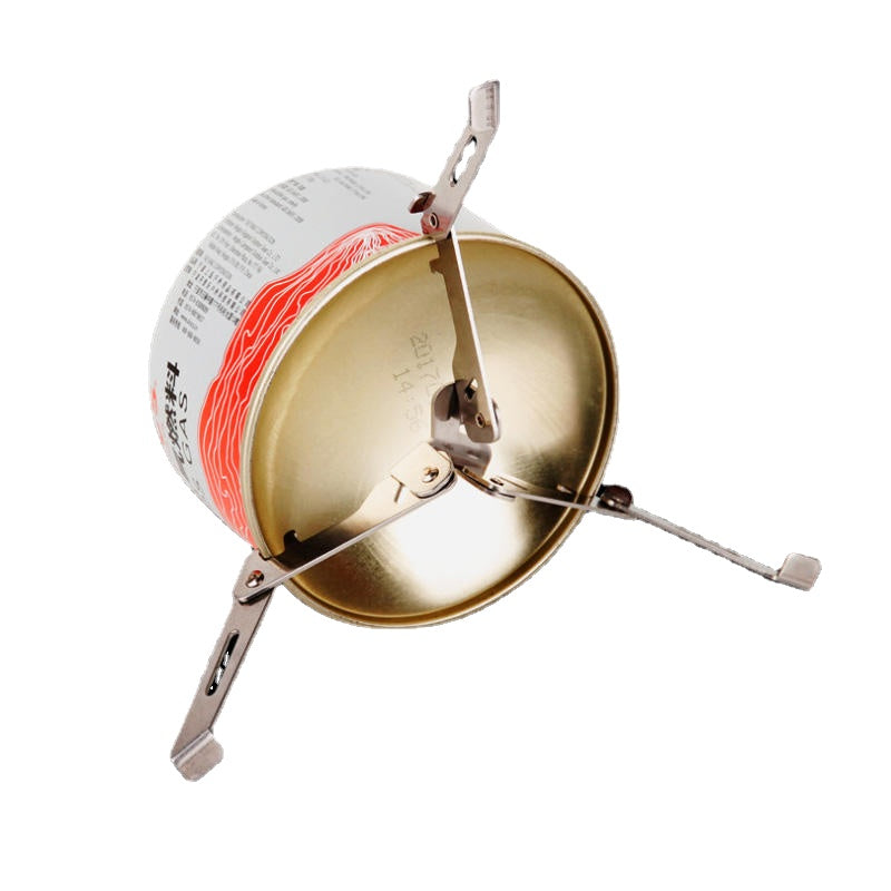 Gas Tank Holder Outdoor Camping Tank Bracket Stainless Steel Folding Stand Cooking Gas Bottle Tripod