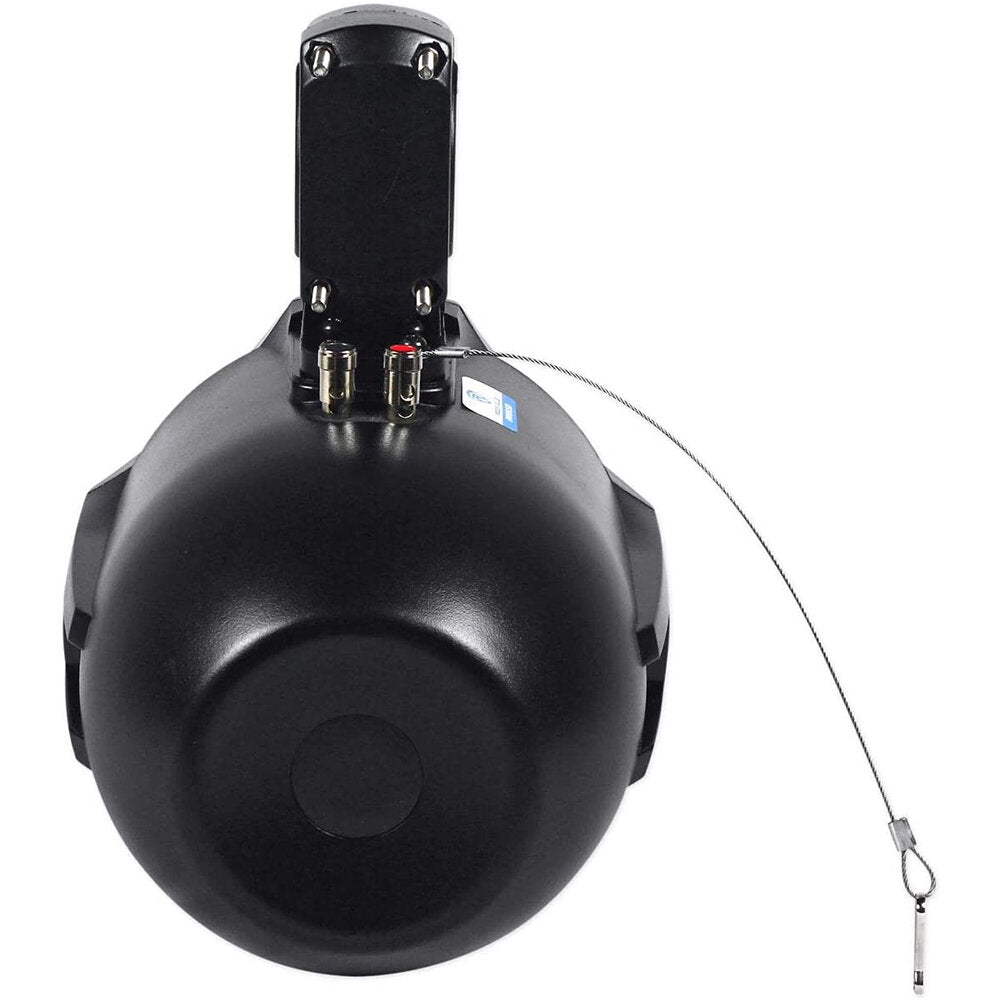 Pair 6.5" 2 Way 500W Marine Speakers Surround Sound Waterproof Hanging Wakeboard Tower Coaxial High-Power Black For Yachts Speedboats