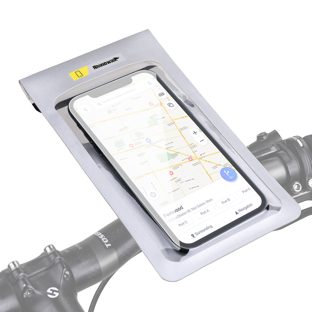 Bicycle Phone Bag Waterproof Touch Screen Navigation 360° Rotatable Cycling