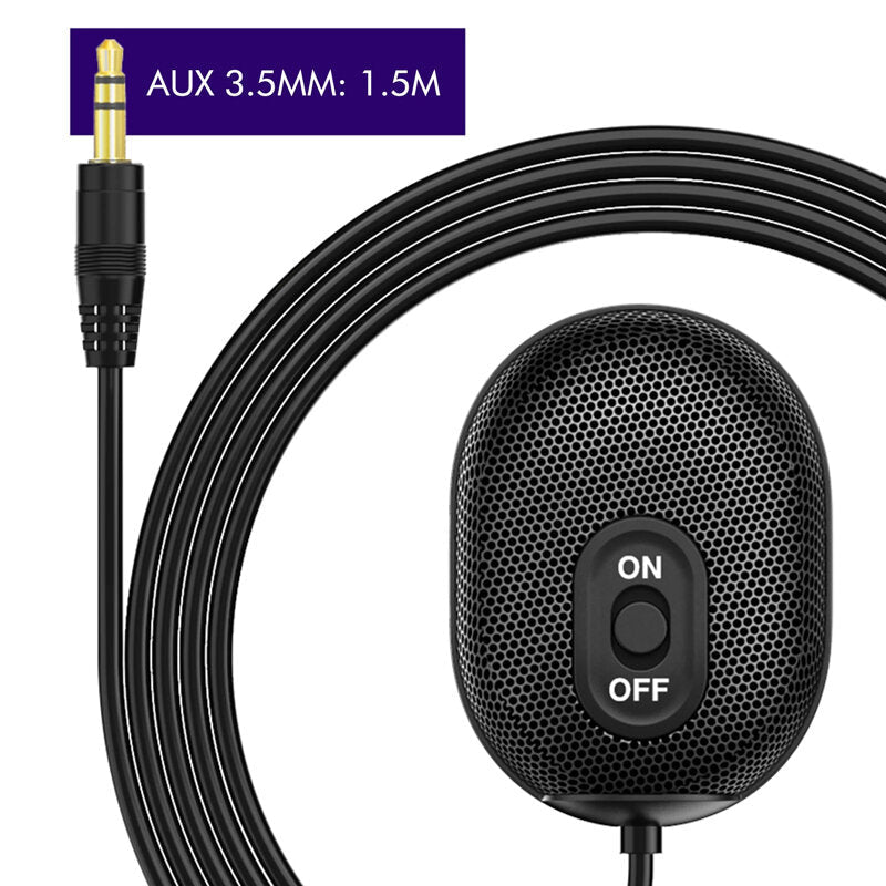 Omni-Directional Microphone 3.5mm AUX Condenser for Business Conference PC Laptop Voice Pickup Mic