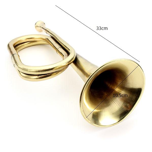 Retro Brass ArMilitary Cavalry Copper Trumpet Bugle