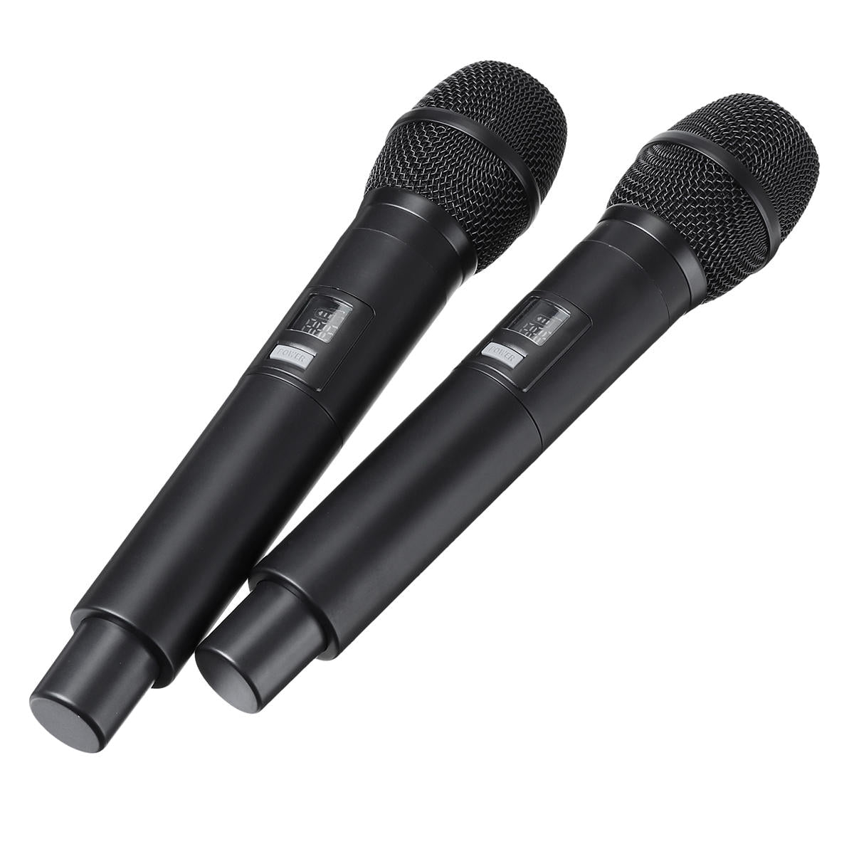 UHF Wireless Microphone System Handheld LED Mic with Receiver