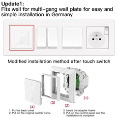 WiFi Smart Curtain Switch Touch Design for Motorized Curtains and Roller Blinds Works with Alexa Google