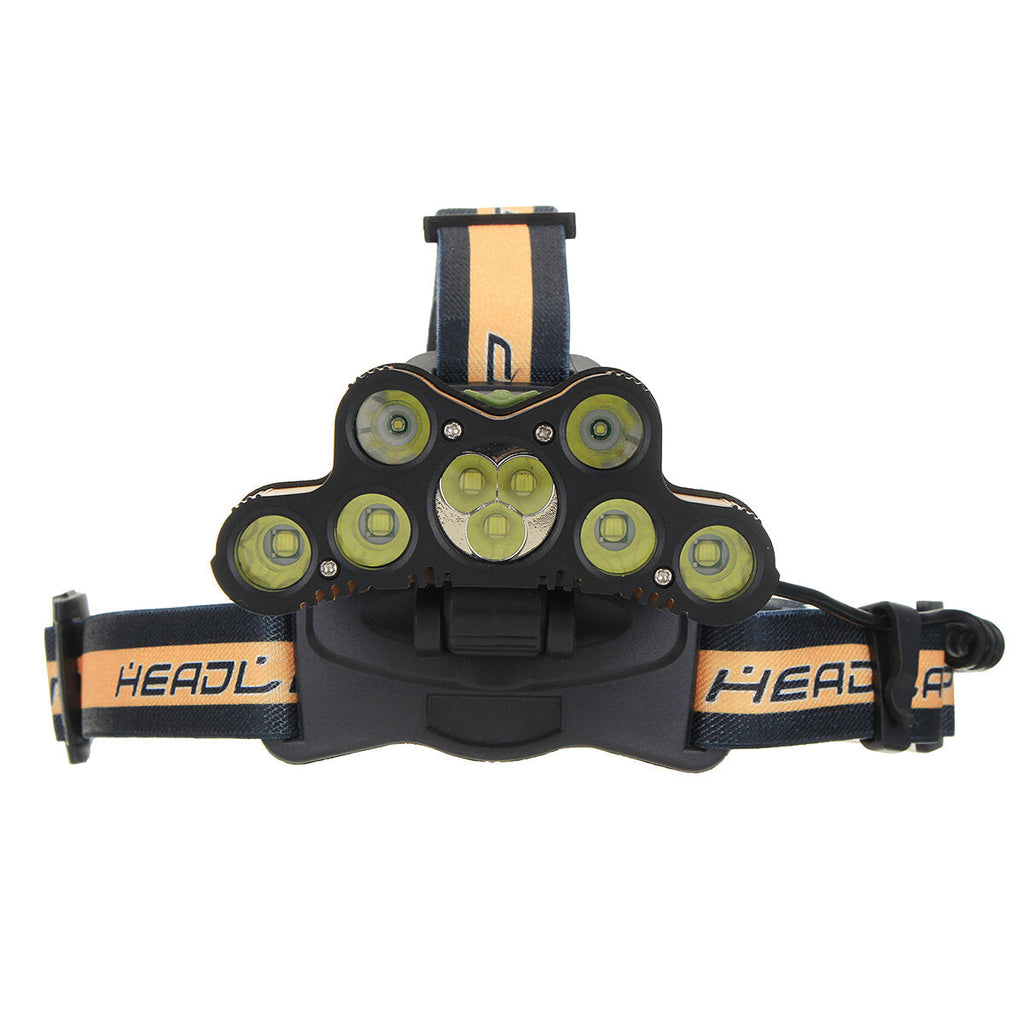7xLED T6 Zoomable Headlamp 6 Modes Torch Lamp USB Rechargeable 18650 Battery Work Lantern Outdoor Cycling Camping