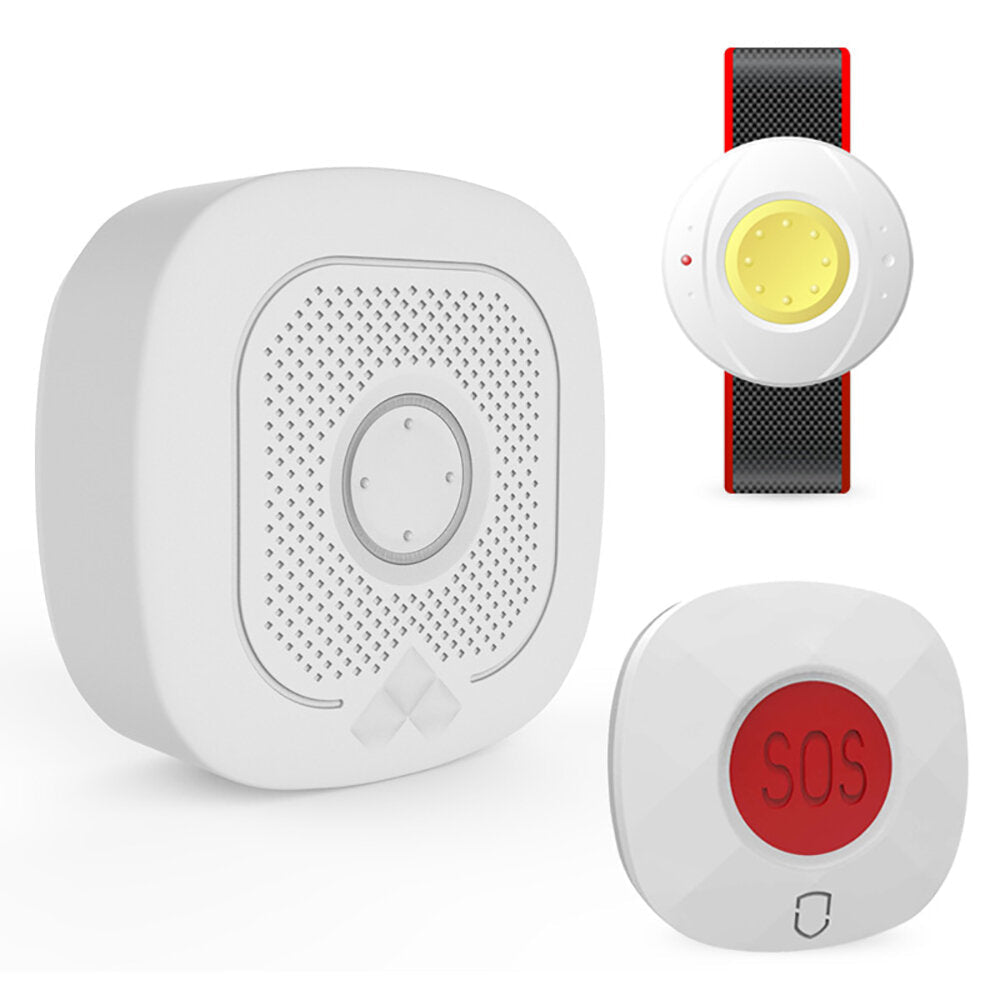 Smart Wifi Home Alarm System 433MHz Wireless Siren Compatible with Alexa & Google Assistant for Elderly /Patient