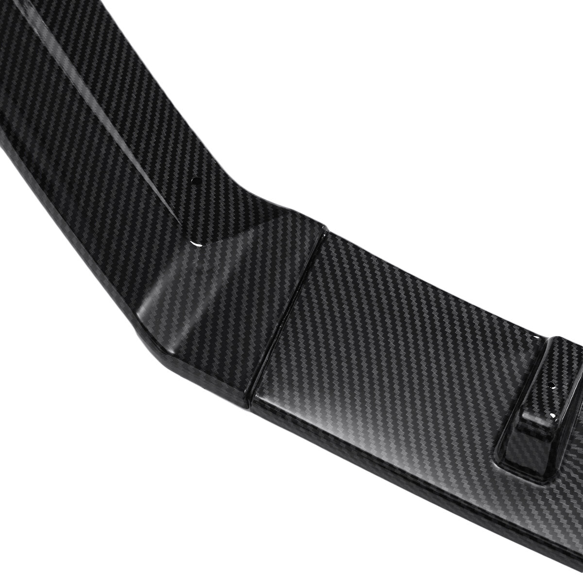 3PCS Carbon Fiber Look Front Bumper Lip Body Kit Spoiler