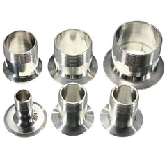 Sanitary Male Threaded Ferrule Pipe Fitting Tri Clamp Type SS316